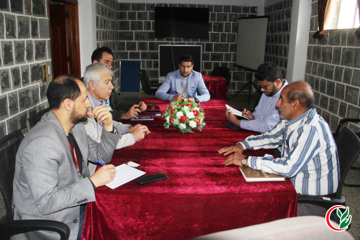 The Director of Programs and Projects meets with the head of the Children of War Organization and discusses with him ways of cooperation and partnership